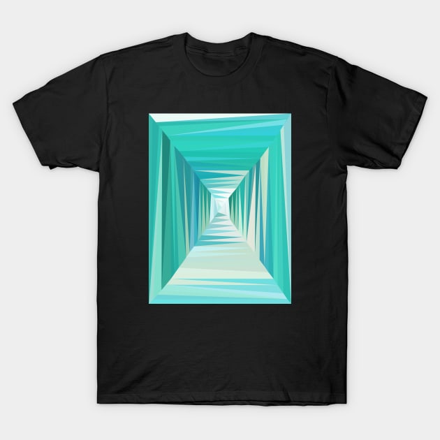 Ocean Tunnel T-Shirt by Beth Thompson Art